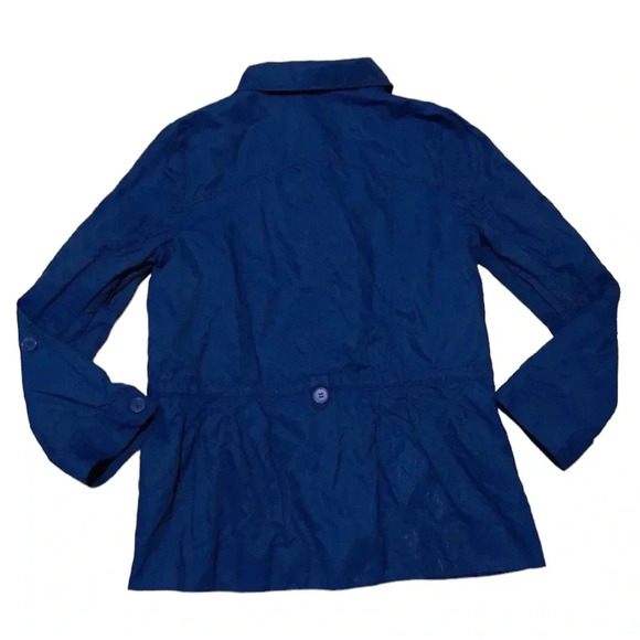 Chico’s Blue Lightweight Button Jacket 1 (Flawed) - Picture 6 of 8